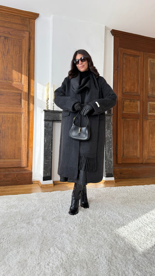 Manteau Signature Gris Foncé