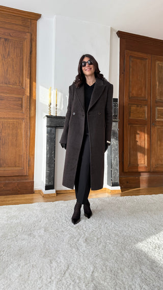 Manteau HUGO Marron Foncé