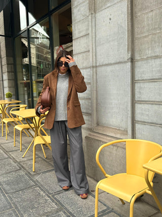 Blazer Suédine Diana Camel