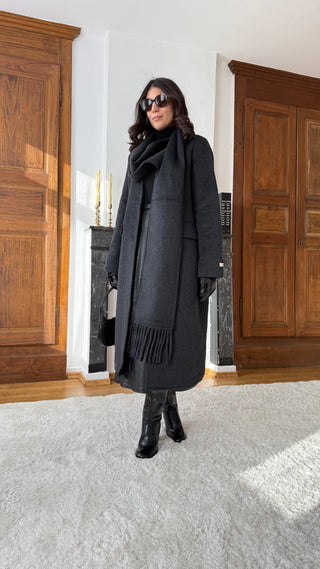 Manteau Signature Gris Foncé