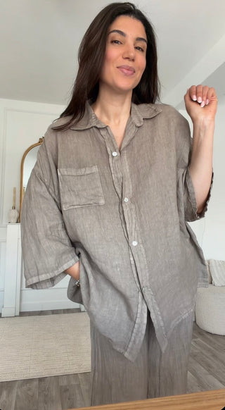 Ensemble Lin taupe