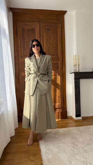 BLAZER TILLEUL
