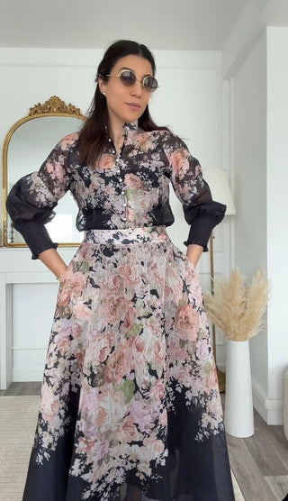 FLORA DARK BLEU