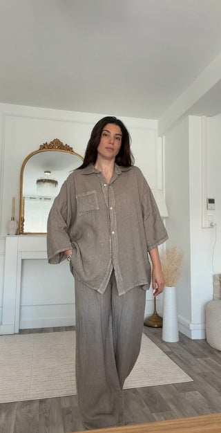 Ensemble Lin taupe