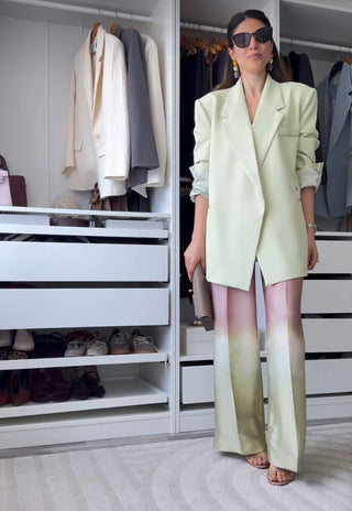 Blazer croiser lime